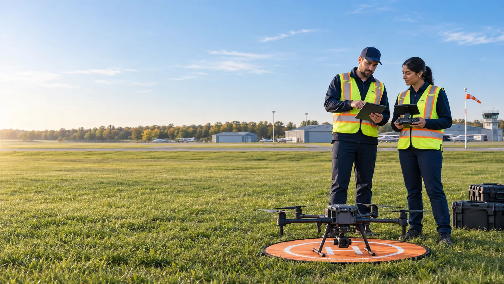 Professional drone flight training at Canadian Pilot Academy